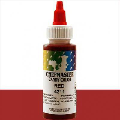 Red Chefmaster Liquid Candy Color, 2 oz 