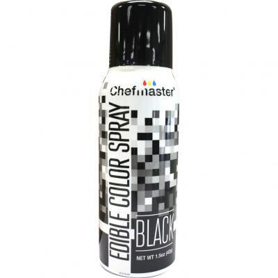 Chefmaster Black Edible Spray, 1.5 oz.