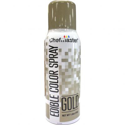 Chefmaster Gold Edible Spray, 1.5 oz.