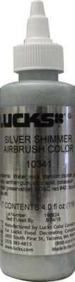 Luck's Silver Shimmer Airbrush Color, 4 oz.