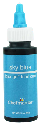 Chefmaster Sky Blue Liqua-Gel Food Color, 2.3 oz.