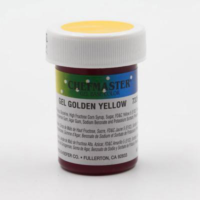 Chefmaster Golden Yellow Food Color Gel, 1 oz. 