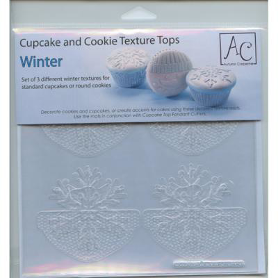 Autumn Carpenter Winter Cupcake & Cookie Texture Top Set, Set of 3