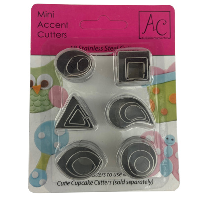 Autumn Carpenter Designs Mini Accent Cutter Set, 18 Count