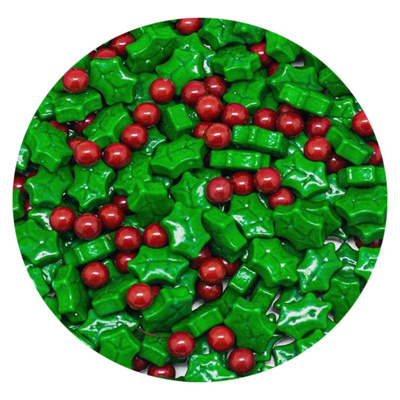 Holly & Berries Candy Shapes, 30 lb.