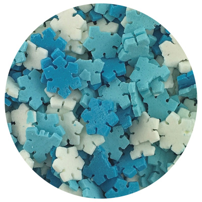 Snowflake Shape Edible Confetti Mix, 5 lb.
