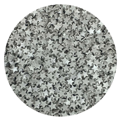 Silver Star Edible Confetti, 5 lb.