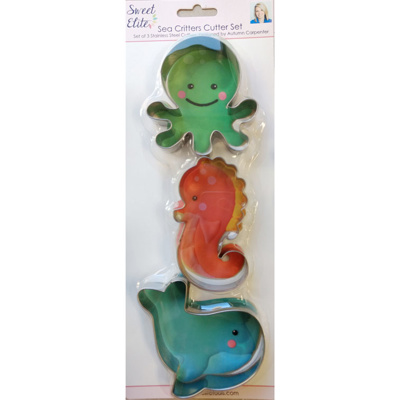 Sea Critter Cookie Cutter Set, 3 count