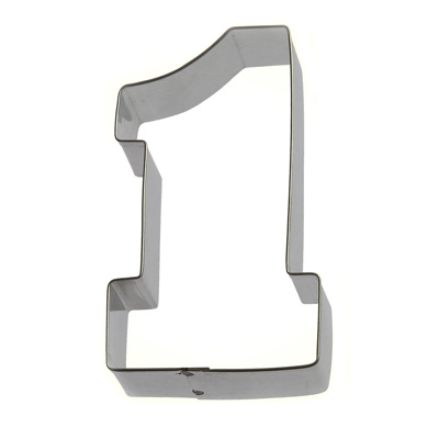 Celebakes Collegiate Number One Cookie Cutter, 4"