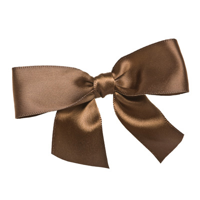Brown Bow Twist Tie, 100 count