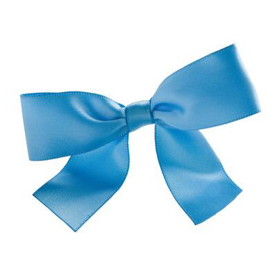Blue Bow Twist Tie, 100 count