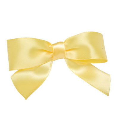 Yellow Bow Twist Tie, 100 count