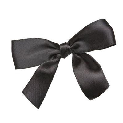 Black Bow Twist Tie, 100 count