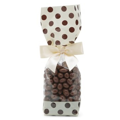 Cream w/Brown Dots Stand Up Bag, 100 count