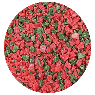 Red & Green Peppermint Candy Crunch, 30 lb.