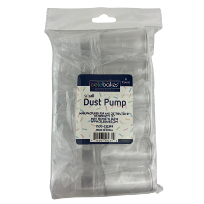 Celebakes Small Dust Pump, 6 count