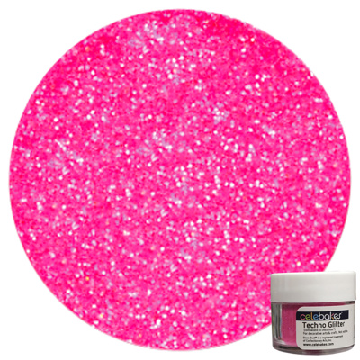 Celebakes Hot Pink Techno Glitter, 5g