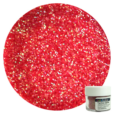 Celebakes Red Rainbow Techno Glitter, 5 g