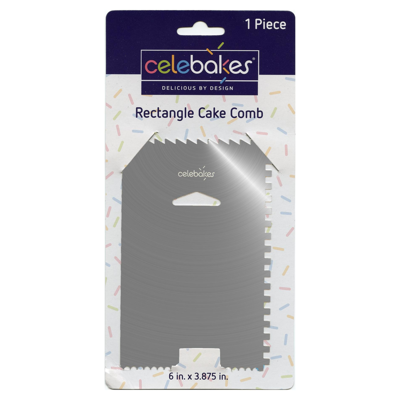 Celebakes Rectangle Cake Comb, 1 count