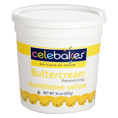 Celebakes Bumblebee Yellow Buttercream Icing, 14 oz.