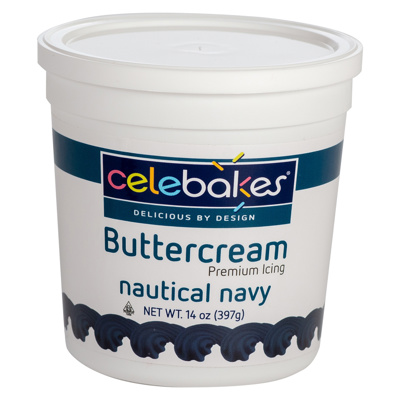 Celebakes Nautical Navy Buttercream Icing, 14 oz.
