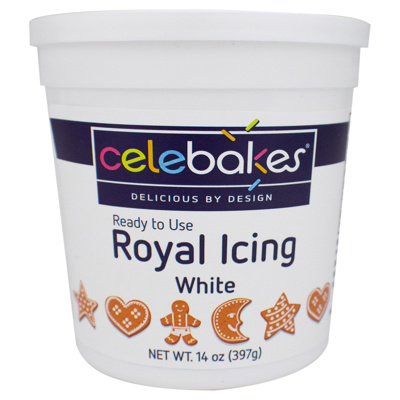 Celebakes RTU White Royal Icing, 14 oz.