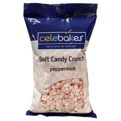 Celebakes Peppermint Soft Candy Crunch, 12 oz.