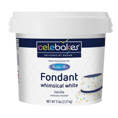 Celebakes Whimsical White Fondant, 5 lb.