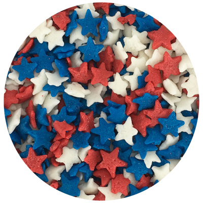 Celebakes Patriotic Stars Edible Confetti, 10 lb.