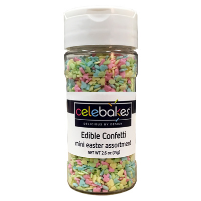 Celebakes Mini Easter Assortment Edible Confetti, 2.6 oz.