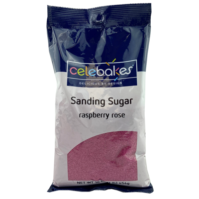 Celebakes Raspberry Rose Sanding Sugar, 16 oz.