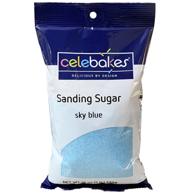 Celebakes Sky Blue Sanding Sugar, 16 oz.