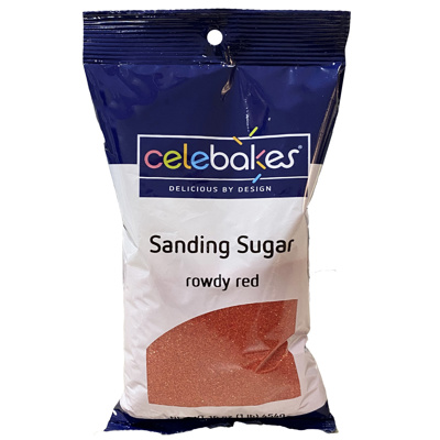 Celebakes Rowdy Red Sanding Sugar, 16 oz. 