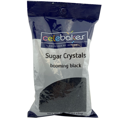 Celebake Booming Black Sugar Crystals, 16 oz.