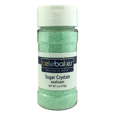 Celebakes Seafoam Sugar Crystals, 4 oz.