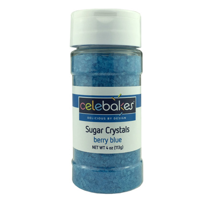 Celebakes Berry Blue Sugar Crystals, 4 oz.