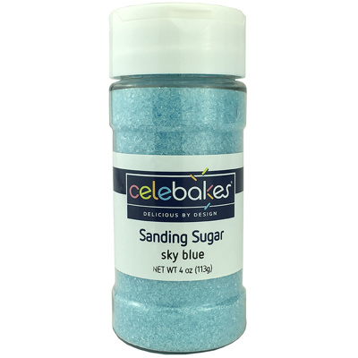 Celebakes Sky Blue Sanding Sugar, 4 oz.
