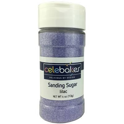 Celebakes Lilac Sanding Sugar, 4 oz.
