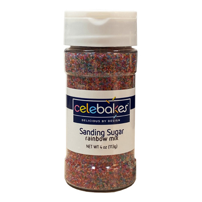 Celebakes Rainbow Sanding Sugar, 4 oz.