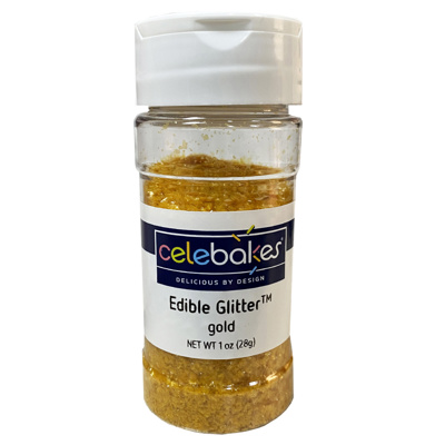 Celebakes Gold Edible Glitter, 1 oz.