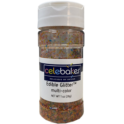 Celebakes Multi-Color Edible Glitter, 1 oz.