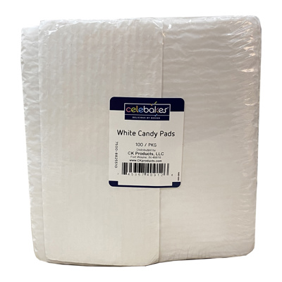 Celebakes White Candy Pads, 6 15/16" x 3 5/16"