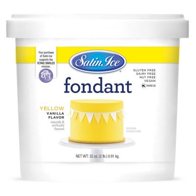 Satin Ice Yellow Fondant, 2 lb.