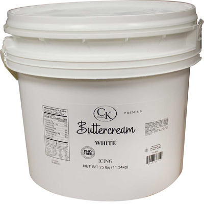 White Buttercream Icing, 25 lb.