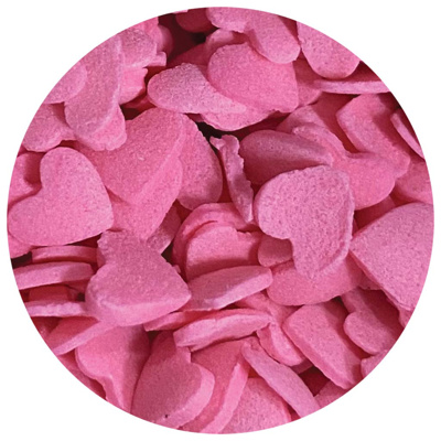 Pink Hearts Edible Confetti, 7 lb.