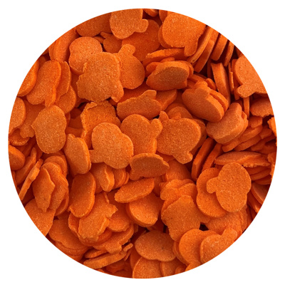 Pumpkin Shapes Edible Confetti, 7 lb.