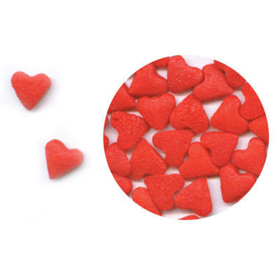Red Hearts Edible Confetti, 5 lb.