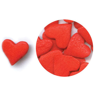 Red Jumbo Heart Edible Confetti, 5 lb.