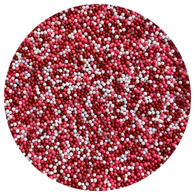 Red/White/Pink Nonpareils, 10 lb.