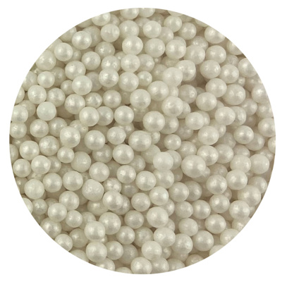 White Pearlized Sugar Pearl, 8 lb.